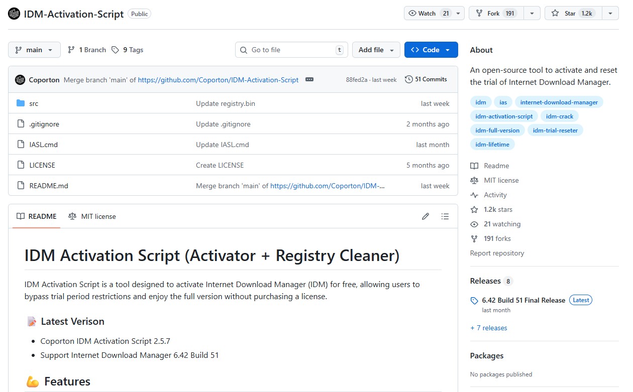 IDM Activation Script
